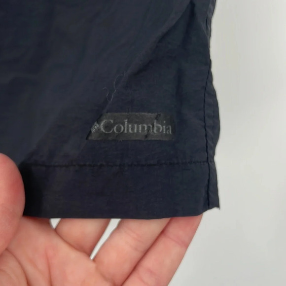 Columbia Shorts Mens Medium Navy Blue Belted‎ Swim Trunks Outdoors Hiking - Picture 2 of 11
